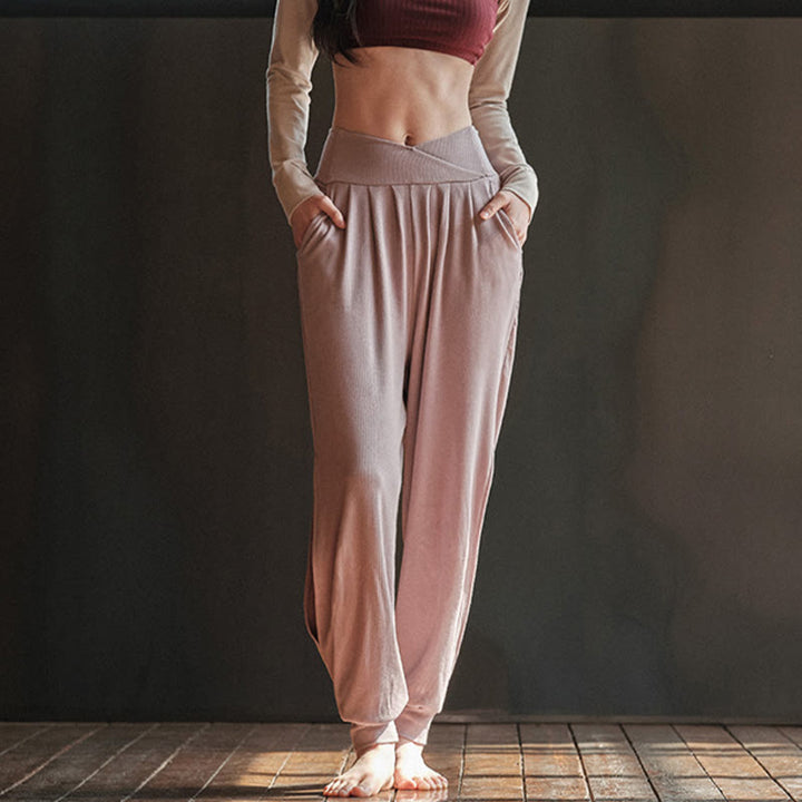 Pantalon de yoga lanterne à revers Olivenorma