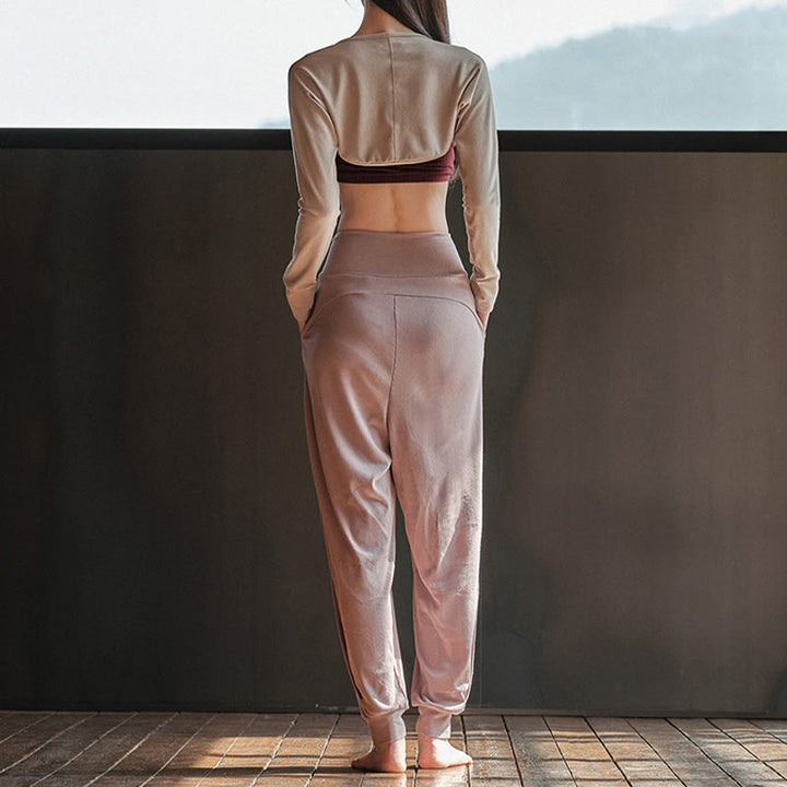 Pantalon de yoga lanterne à revers Olivenorma