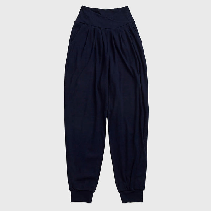 Pantalon de yoga lanterne à revers Olivenorma - Bleu marine - XL - image 13