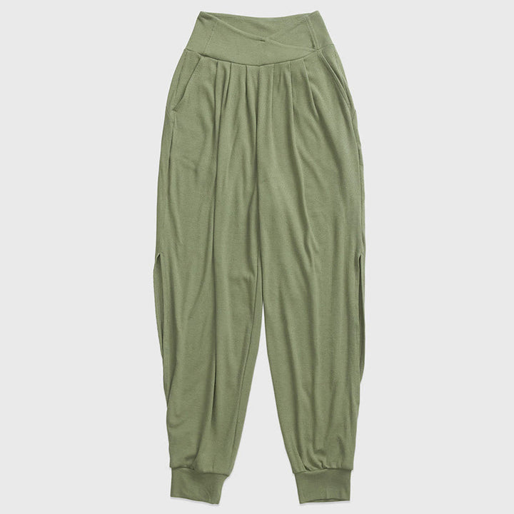 Pantalon de yoga lanterne à revers Olivenorma - Vert - XL - image 12
