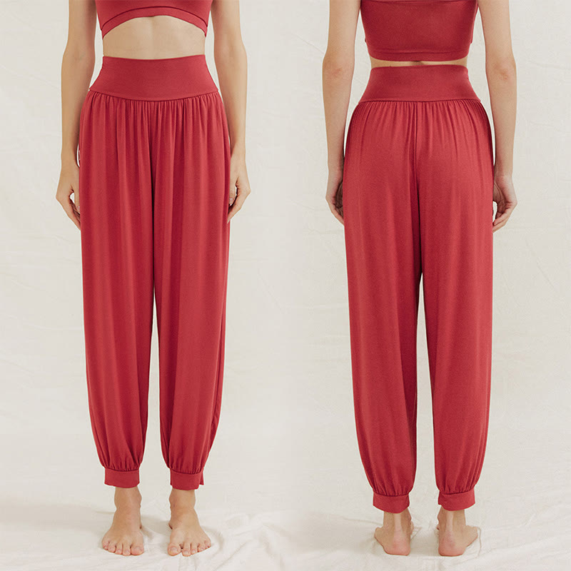 Pantalon de yoga Olivenorma Airflow Bloomers - Rouge - L - image 15