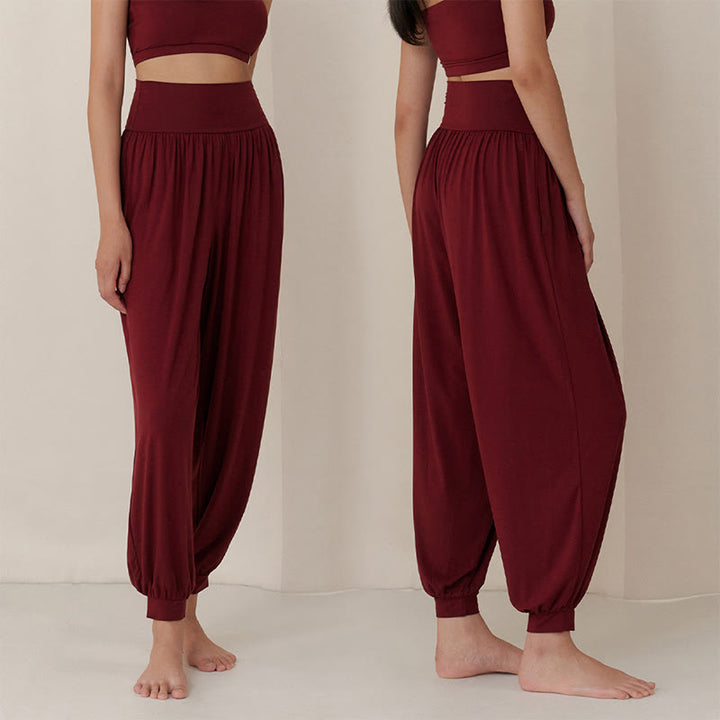 Pantalon de yoga Olivenorma Airflow Bloomers - Vin rouge - L - image 9