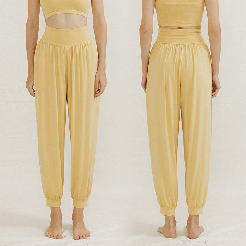 Pantalon de yoga Olivenorma Airflow Bloomers - Jaune - L - image 4