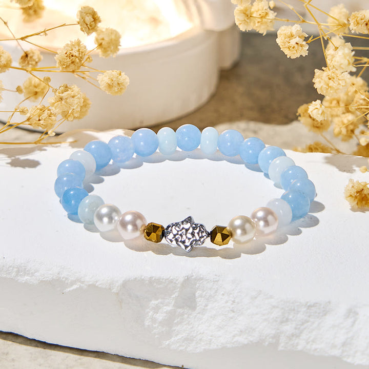 Bracelet Tranquillité Aigue-marine Olivenorma « Misty Glow » - image 5