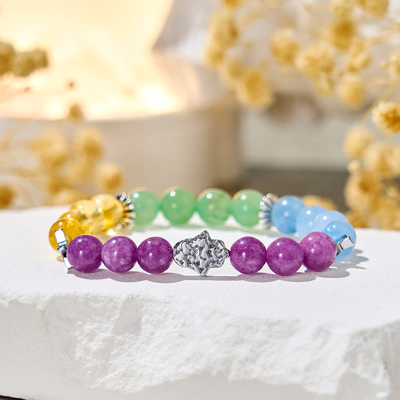 Bracelet de guérison Olivenorma « Teintes stellaires » en pierres précieuses - image 6