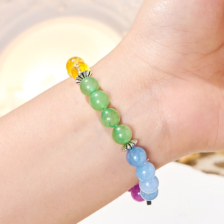 Bracelet de guérison Olivenorma « Teintes stellaires » en pierres précieuses - image 4