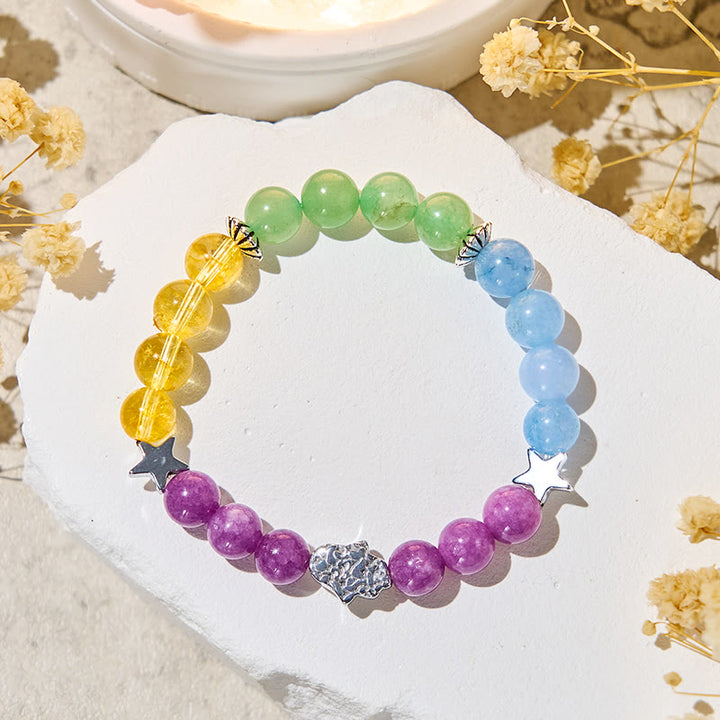 Bracelet de guérison Olivenorma « Teintes stellaires » en pierres précieuses - image 5