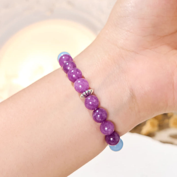 Bracelet anti-stress Olivenorma « Marée d'Oracle » en améthyste - image 3