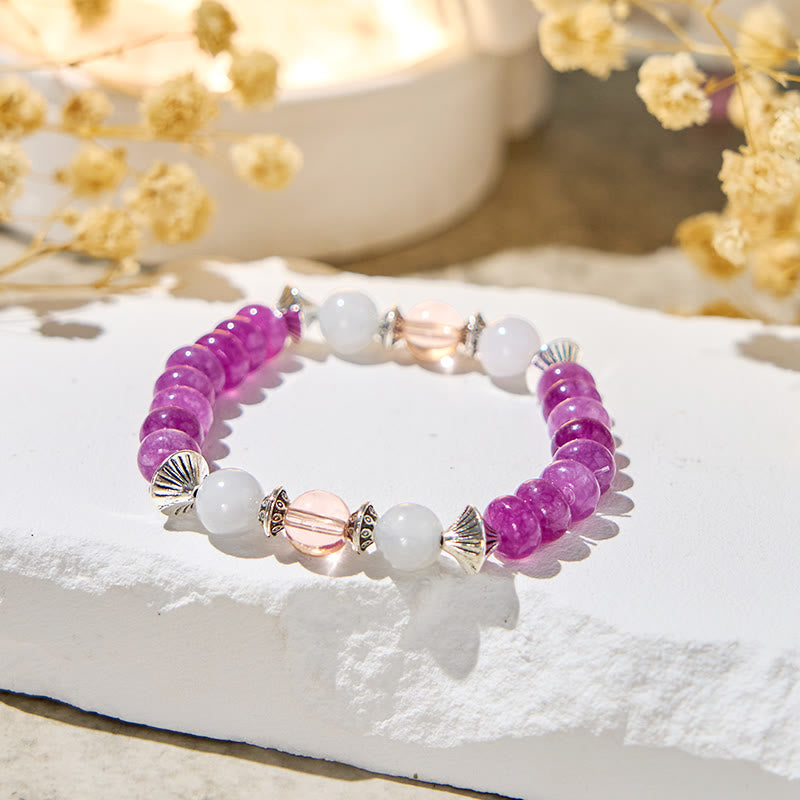 Bracelet anti-stress Olivenorma « Marée d'Oracle » en améthyste - image 6