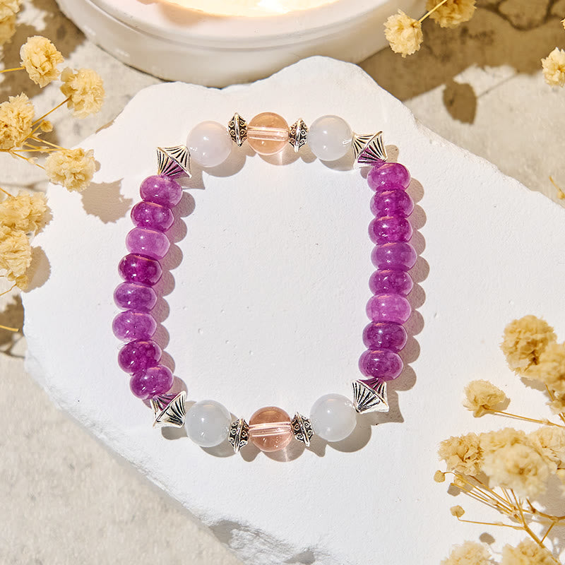 Bracelet anti-stress Olivenorma « Marée d'Oracle » en améthyste - image 5