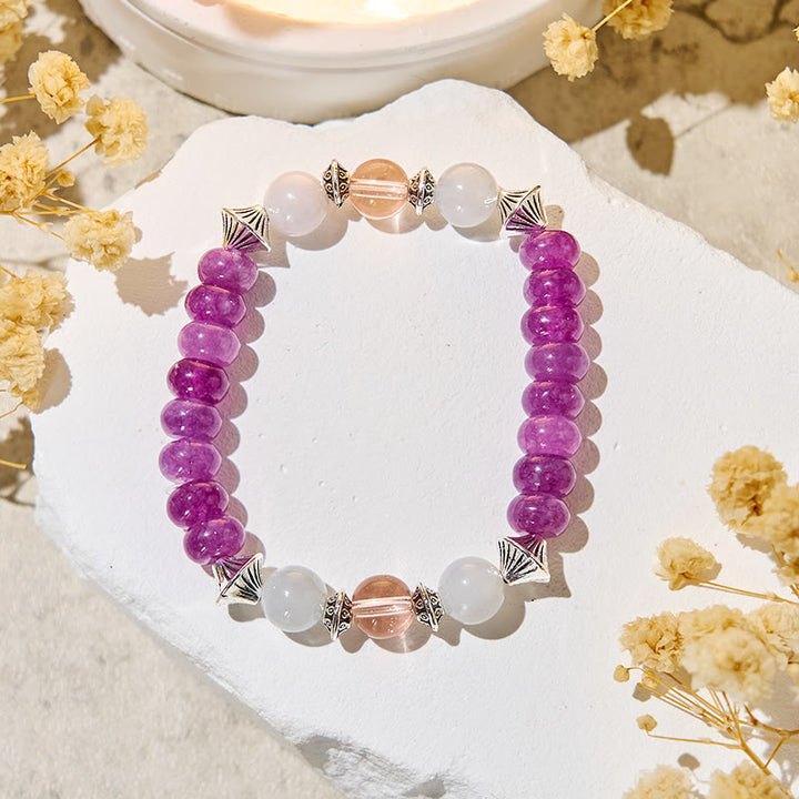 Bracelet anti-stress Olivenorma « Marée d'Oracle » en améthyste - image 5