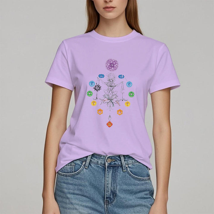 T-shirt Olivenorma avec énergie des chakras enracinés - image 19
