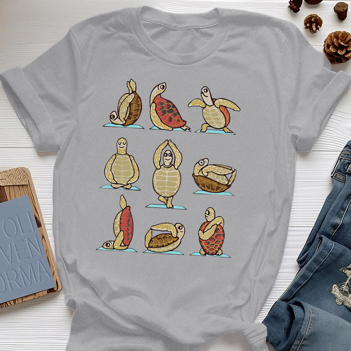 T-shirt Olivenorma Yoga Turtle - Gris - 2XL - image 0