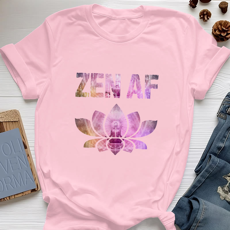 Olivenorma Zen AF Yoga Lotus T-Shirt - Rose - 2XL - image 17
