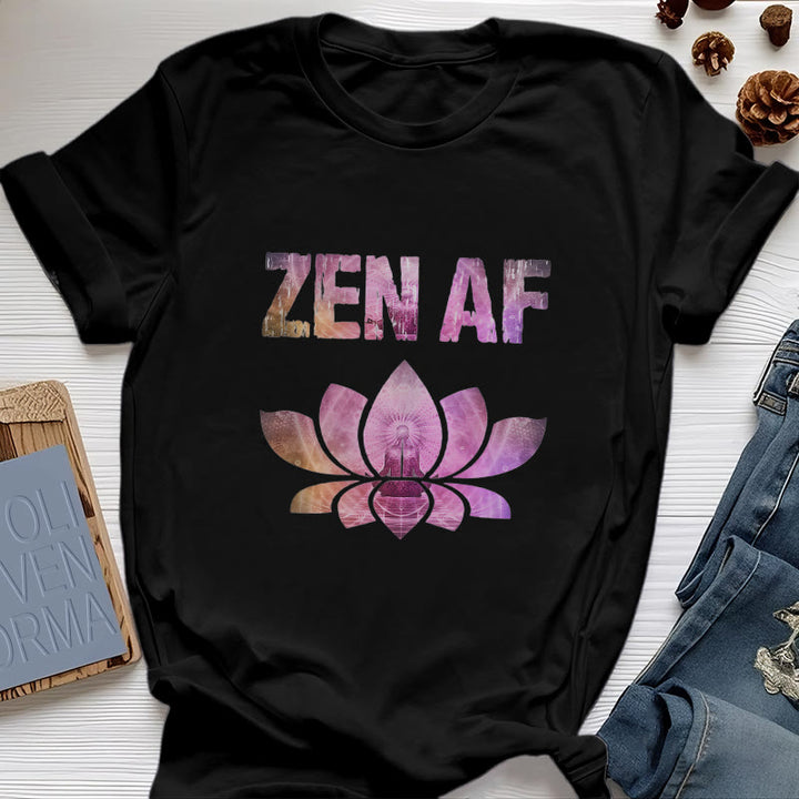Olivenorma Zen AF Yoga Lotus T-Shirt - Noir - 2XL - image 5