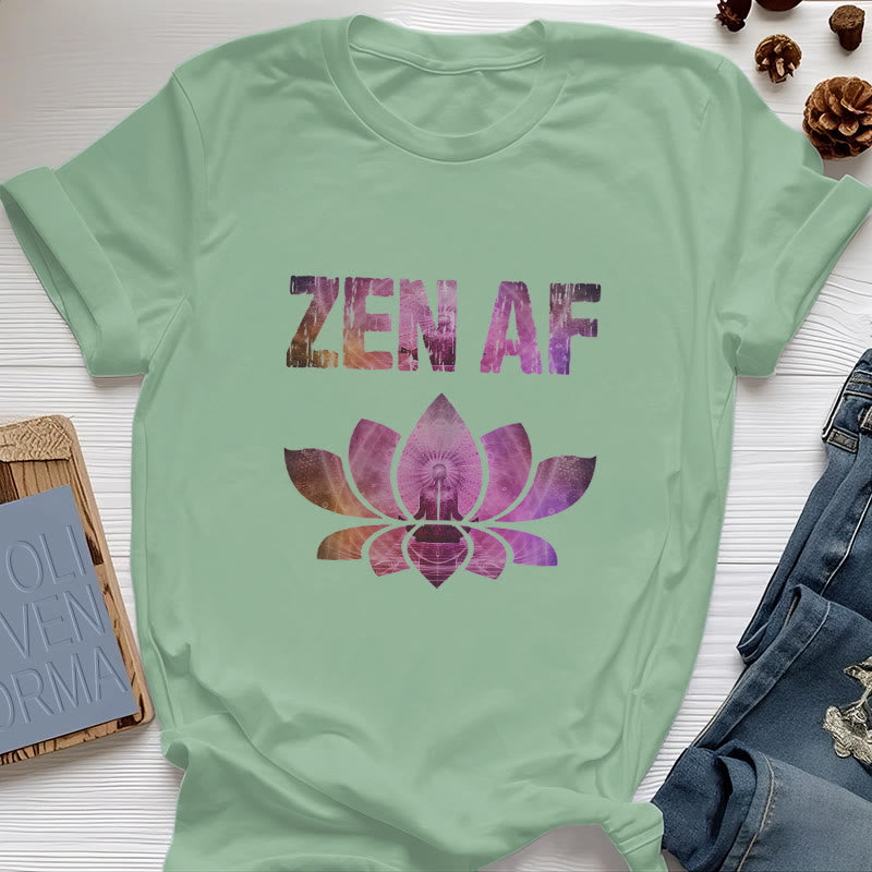 Olivenorma Zen AF Yoga Lotus T-Shirt - Vert clair - 2XL - image 21