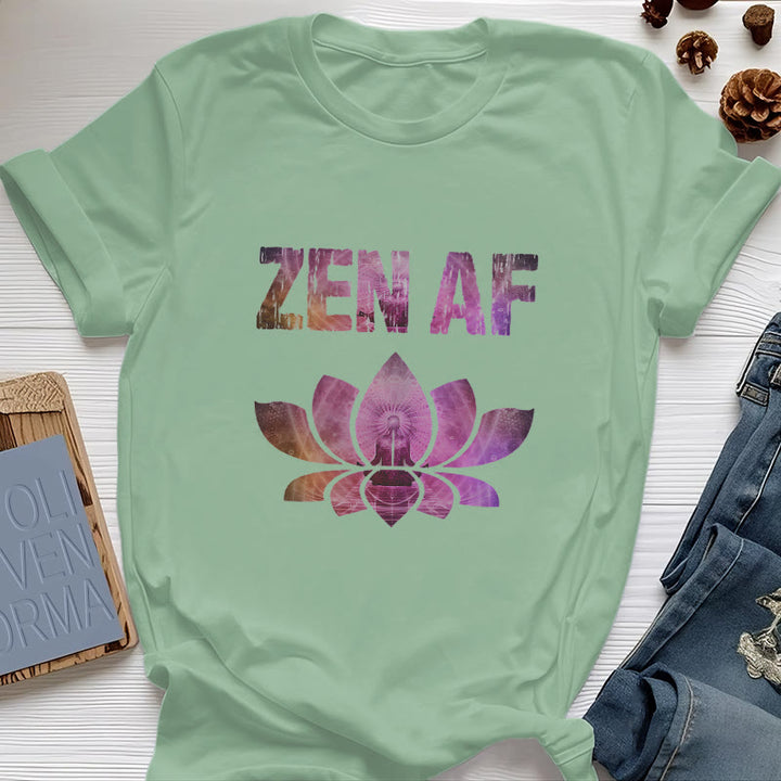 Olivenorma Zen AF Yoga Lotus T-Shirt - Vert clair - 2XL - image 21