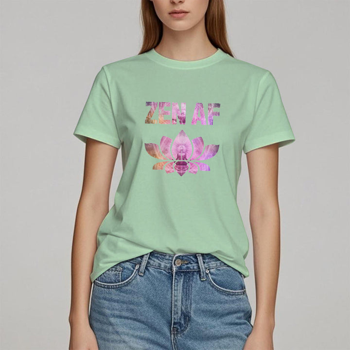 Olivenorma Zen AF Yoga Lotus T-Shirt - image 22