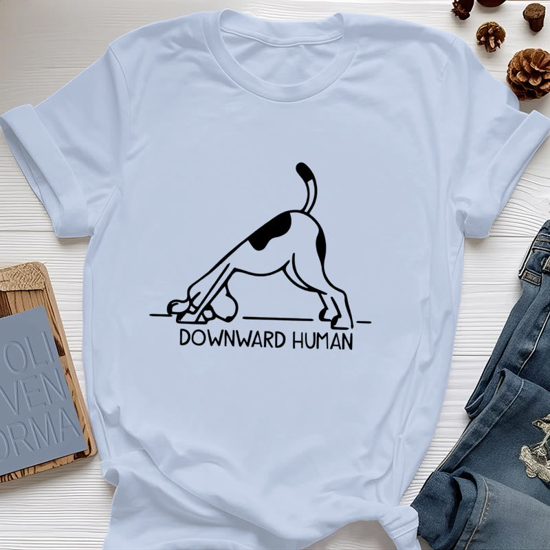 T-shirt imprimé méditation et yoga pour chien Olivenorma - Bleu - 2XL - image 14