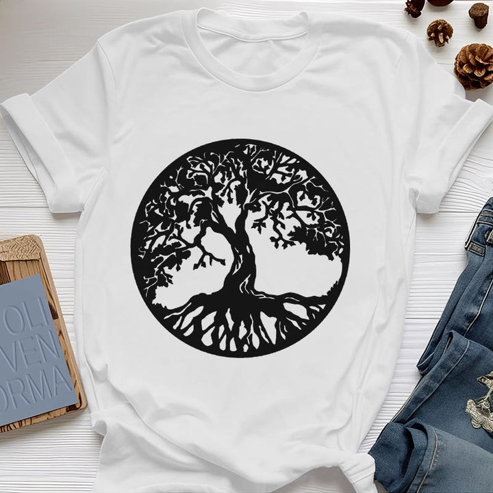 T-shirt Olivenorma Circle Arbre de vie - Blanc - 2XL - image 7