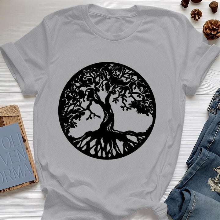 T-shirt Olivenorma Circle Arbre de vie - Gris - 2XL - image 13