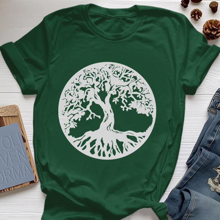 T-shirt Olivenorma Circle Arbre de vie - Vert foncé - 2XL - image 27