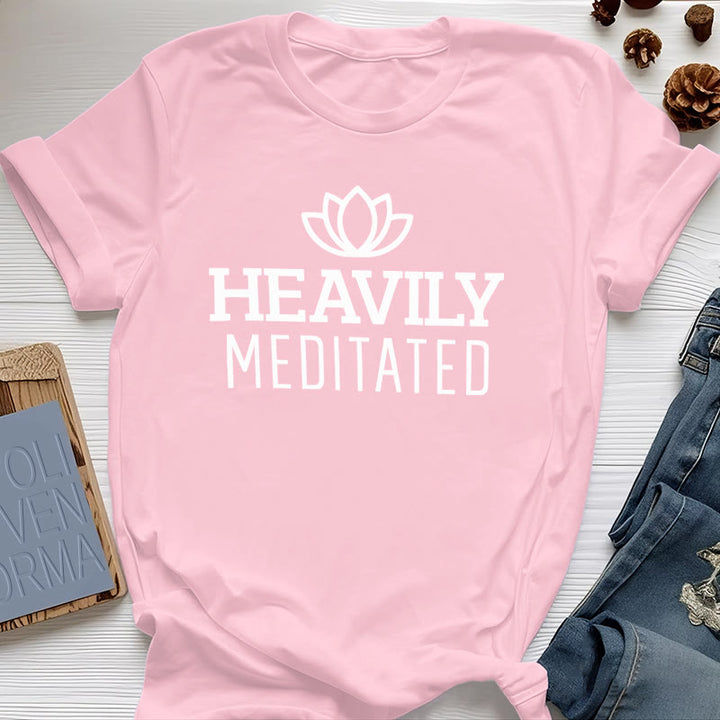 T-shirt Olivenorma Lotus fortement médité - Rose - 2XL - image 17