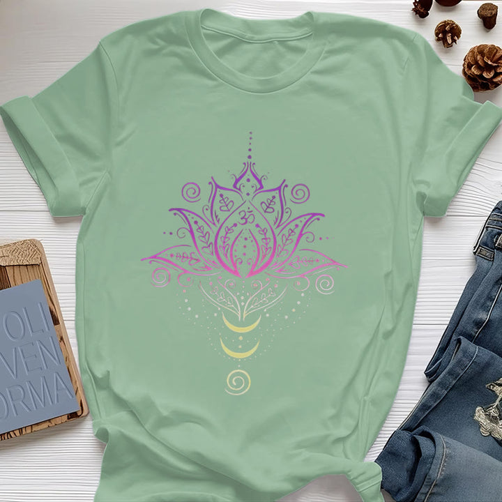 Olivenorma OM T-Shirt Fleur de Lotus - Vert clair - 2XL - image 26