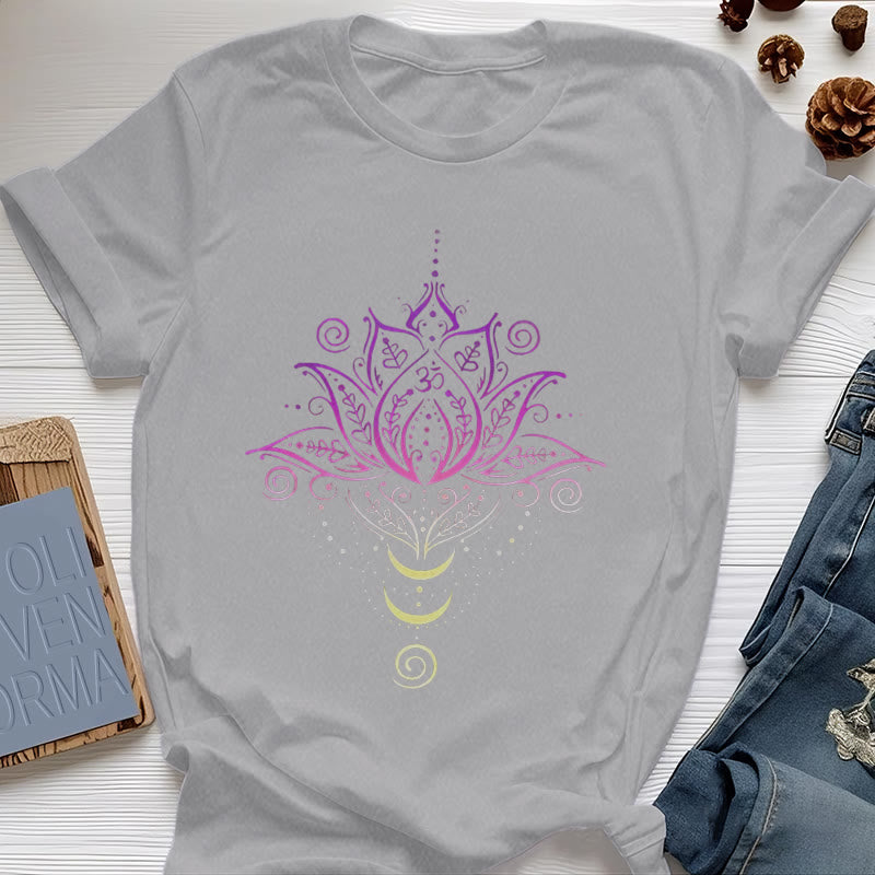 Olivenorma OM T-Shirt Fleur de Lotus - Gris - 2XL - image 11
