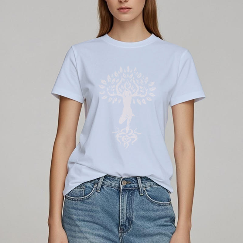 T-shirt Olivenorma Fleur Zen Arbre
