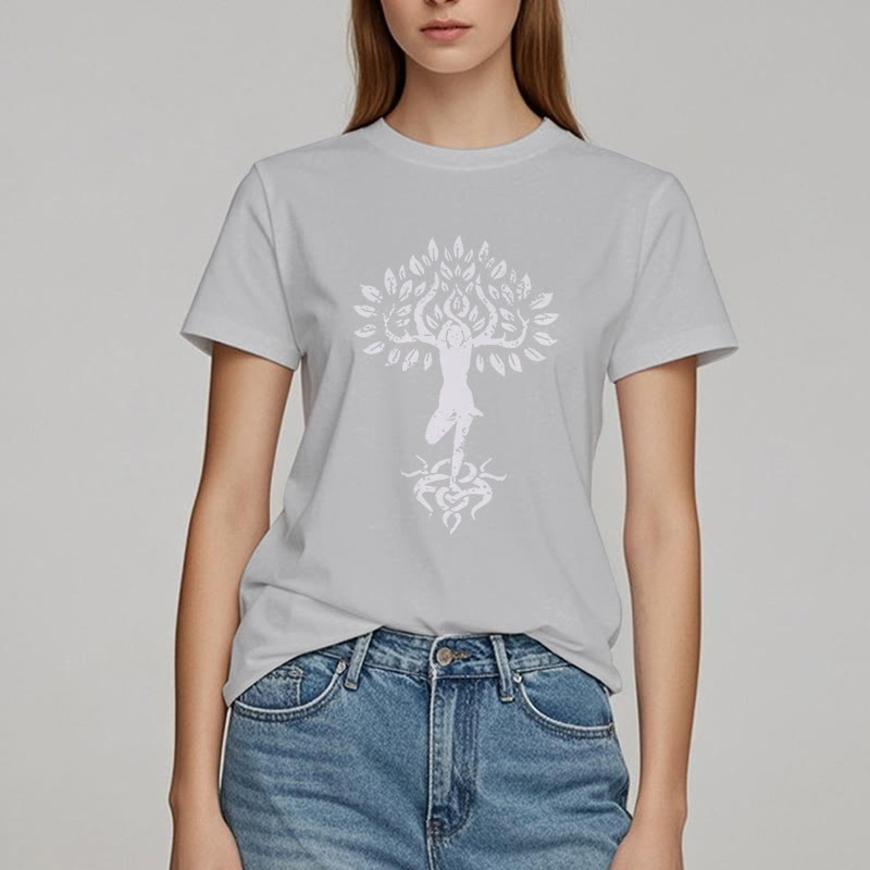T-shirt Olivenorma Fleur Zen Arbre
