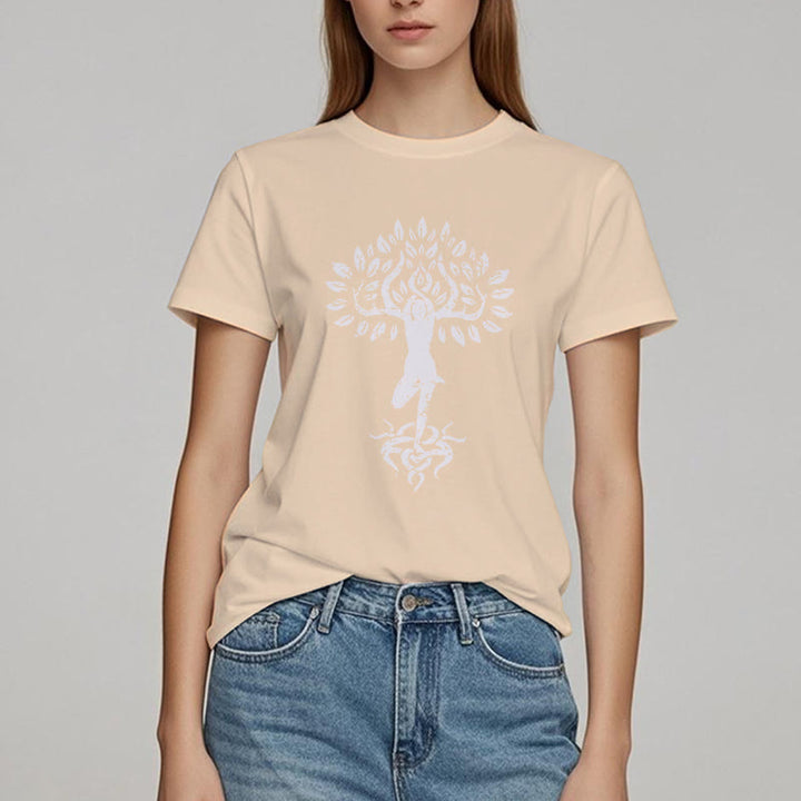 T-shirt Olivenorma Fleur Zen Arbre