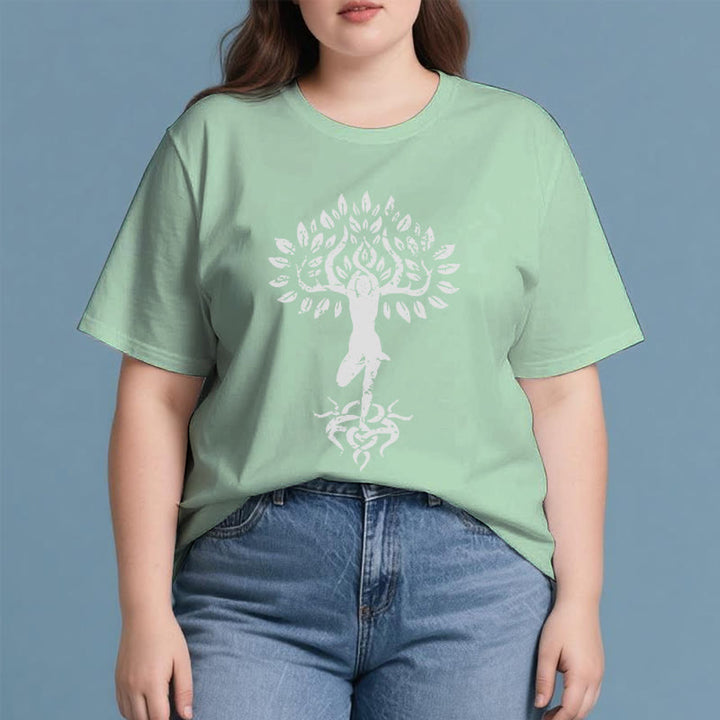 T-shirt Olivenorma Fleur Zen Arbre