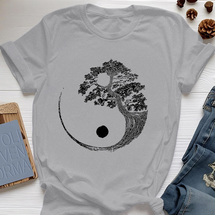 T-shirt Olivenorma Yin Yang Bonsaï - Gris - 2XL - image 9