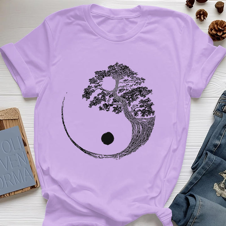 T-shirt Olivenorma Yin Yang Bonsaï - Violet - 2XL - image 21