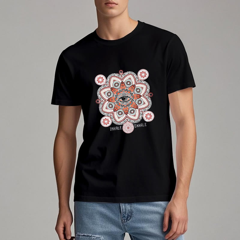 T-shirt Olivenorma avec slogan « Méditation contre le mauvais œil »
