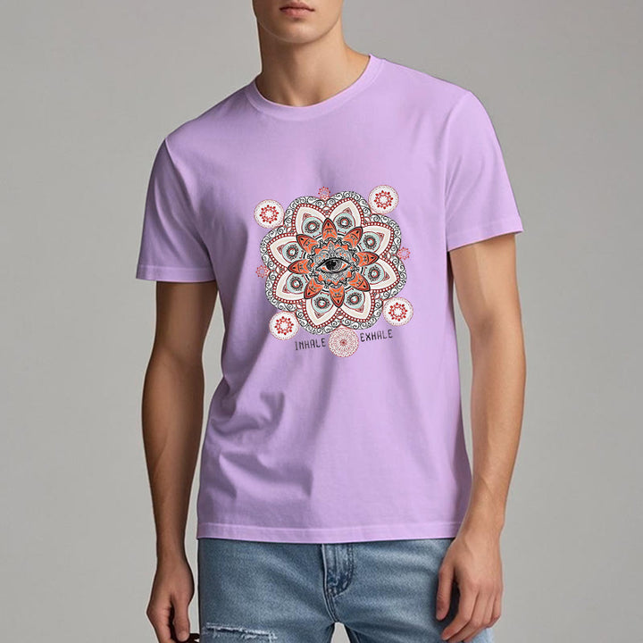 T-shirt Olivenorma avec slogan « Méditation contre le mauvais œil »