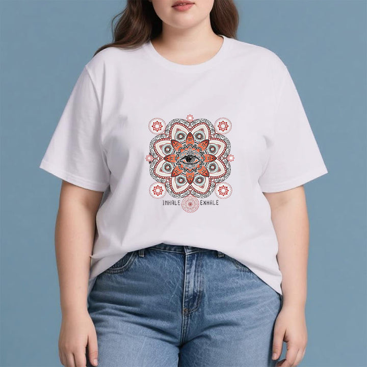 T-shirt Olivenorma avec slogan « Méditation contre le mauvais œil »