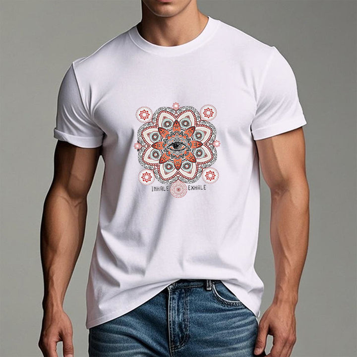 T-shirt Olivenorma avec slogan « Méditation contre le mauvais œil » - image 4