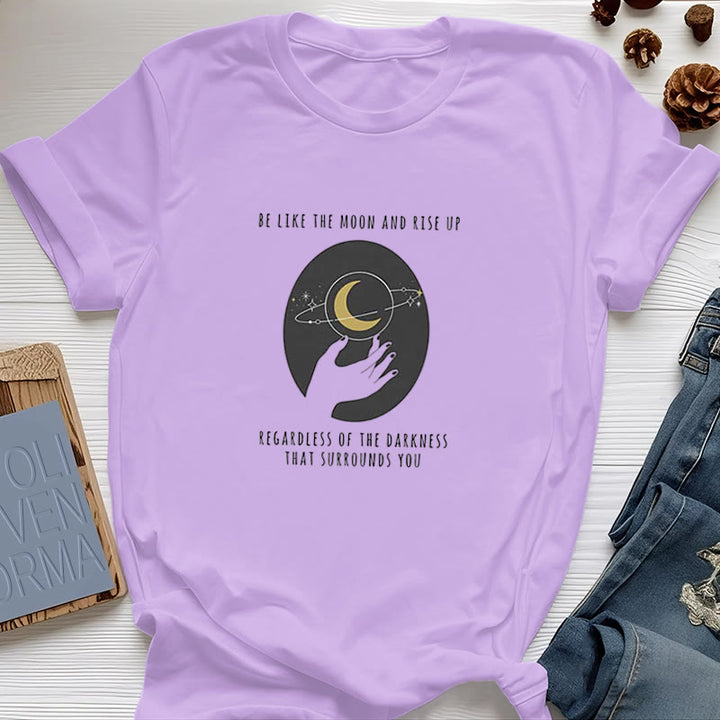 T-shirt Olivenorma « Soyez comme la lune » - Violet - 2XL - image 21