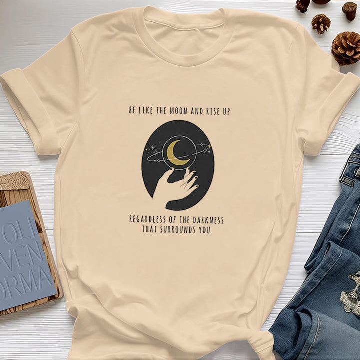 T-shirt Olivenorma « Soyez comme la lune » - Jaune - 2XL - image 12