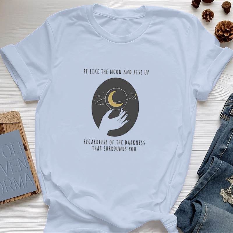 T-shirt Olivenorma « Soyez comme la lune » - Bleu - 2XL - image 15