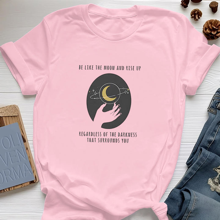 T-shirt Olivenorma « Soyez comme la lune » - Rose - 2XL - image 18