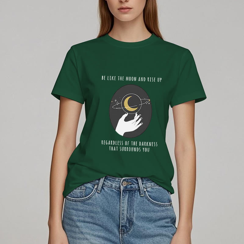 T-shirt Olivenorma « Soyez comme la lune »