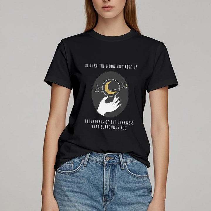 T-shirt Olivenorma « Soyez comme la lune »