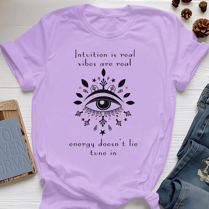 T-shirt Olivenorma Intuition Evil Eye Design - Violet - 2XL - image 22