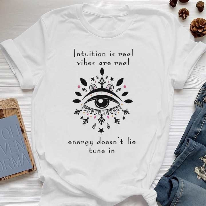 T-shirt Olivenorma Intuition Evil Eye Design - Blanc - 2XL - image 0