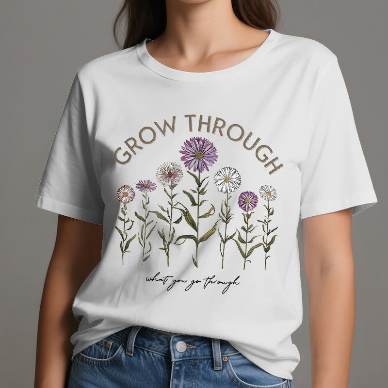 T-shirt à imprimé floral Olivenorma Grow Through - image 5