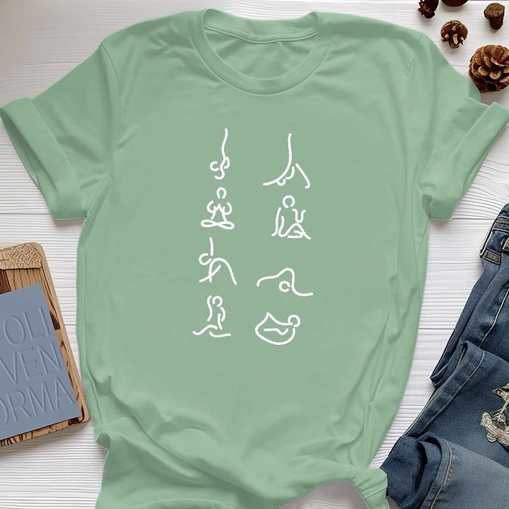 T-shirt Olivenorma Yoga Méditation Mouvements