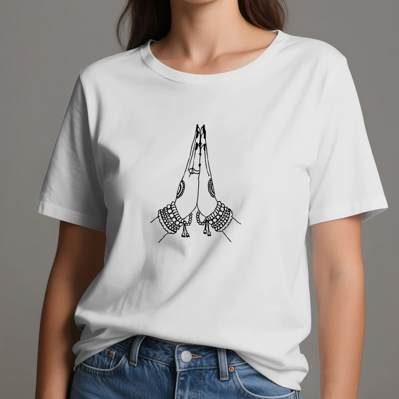 Olivenorma Méditation Namaste Yoga T-Shirt - image 5